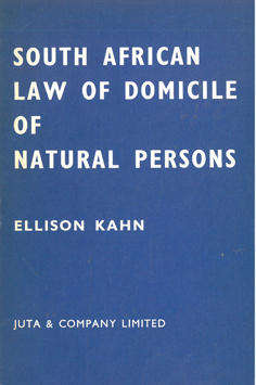 South African Law of Domicile of Natural Persons.