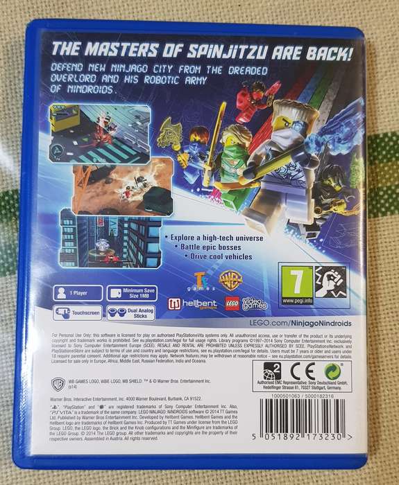 PSVita Game - LEGO Nindroids