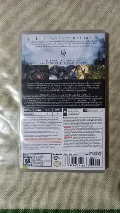 Nintendo Switch Game - The Elder scroles : Skyrim