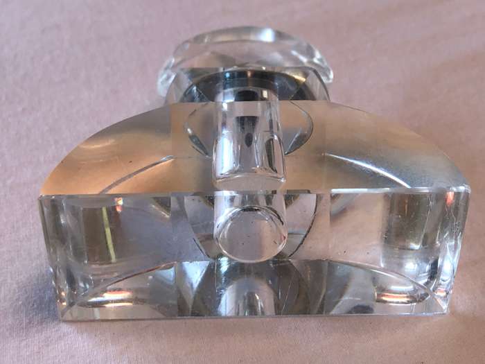 WOW !!!  Stunning vintage crystal perfume scent bottle