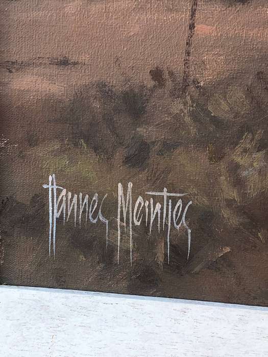 INVESTMENT ART !!! - FAMOUS SA ARTIST HANNES MEINTJES (1944 - 2015) ORIGINAL OIL ON CANVAS