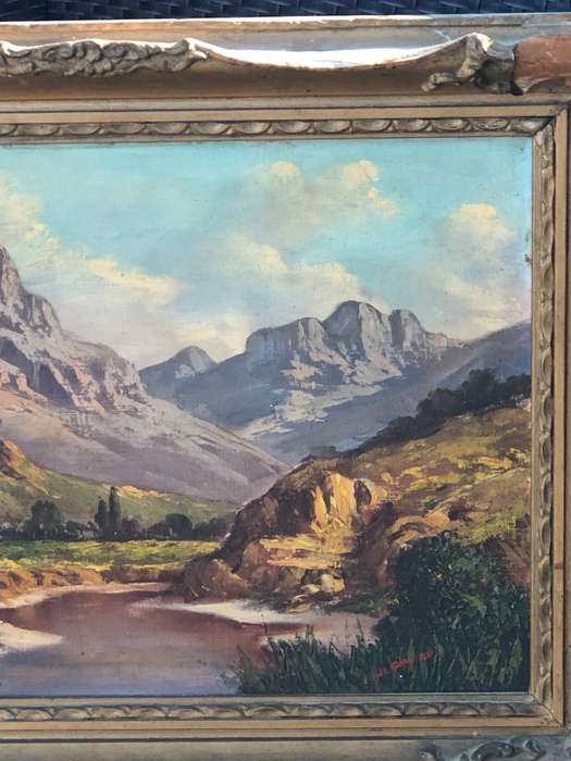INVESTMENT ART !!! - FAMOUS SA ARTIST J.L.  FAURE (1931 - 2022) ORIGINAL OIL ON CANVAS