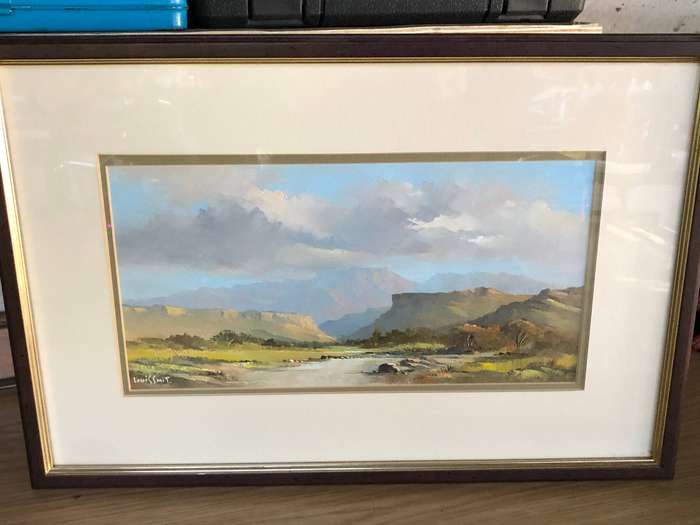 SA ARTIST - LOUIS SMIT - OIL ON CANVAS ON BOARD - LANDSCAPE