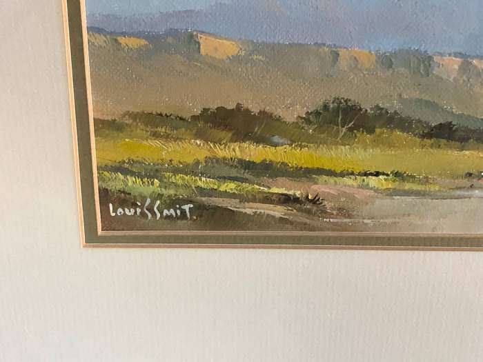 SA ARTIST - LOUIS SMIT - OIL ON CANVAS ON BOARD - LANDSCAPE