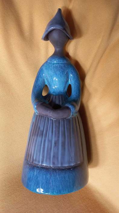 Jie Gantofta ceramic ware of Swedish female figural posy bud vase - Elsi Bourelius