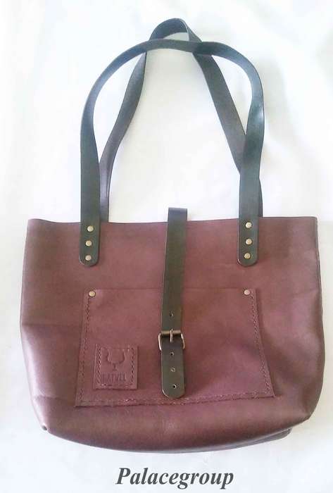 1 x Genuine Leather Handbag, Hand Crafted, Sizes - 39cm Wide - 28cm High And 13cm, See Below