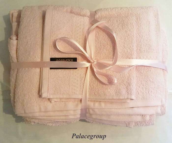 3pc Bath Towel Set, Zorbatex, Pink, 100% Cotton, Made In South Africa, See Photo's For More Info