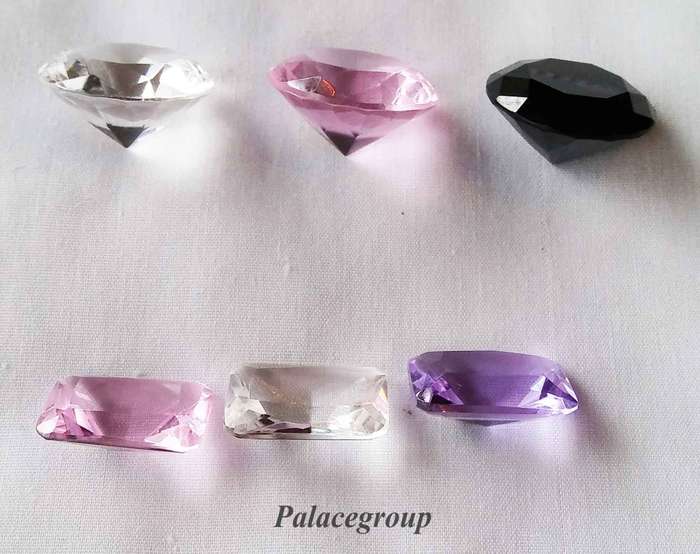 1 x  Lot, Black, Pink & Clear Round Crystal, Clear, Pink & Purple, See Below