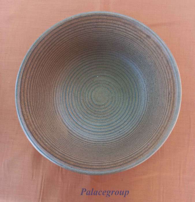 Argilla Pottery Art, Sandstorm Red Clay, 2 x Round Salad Bowls, Capacity 1 x 2.6 liter, 1 x 1.2 lite