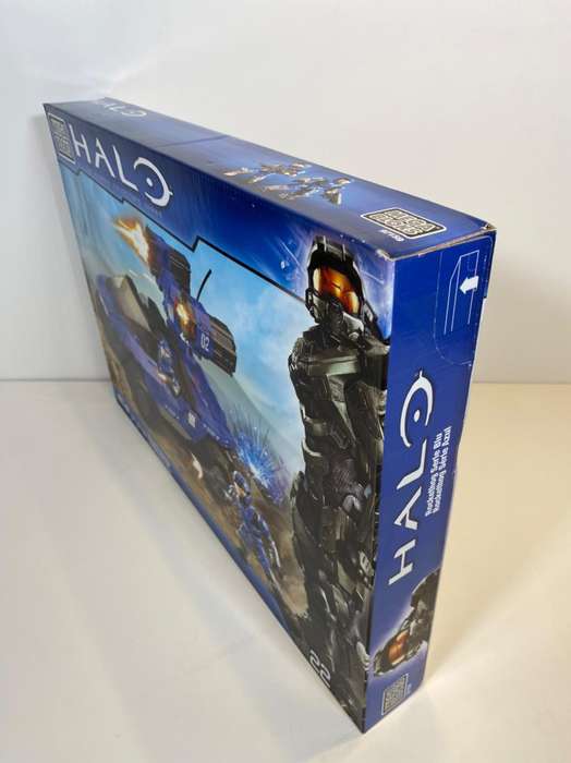 Halo Mega Bloks Collector Series Blue Team Rockethog Building Set