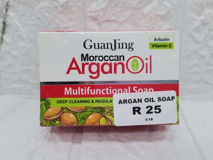 Guanjing Moroccan Argan Oil Whitening Deep Cleaning Body Face Vitamin E Multifunctional Soap