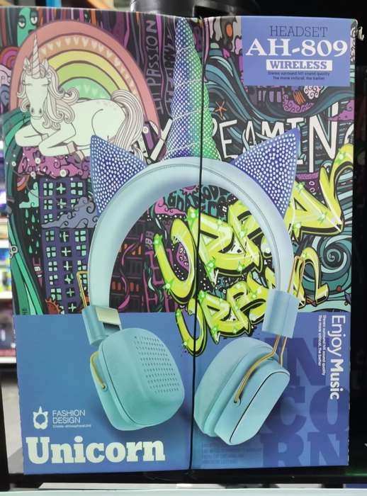 Funky On-Ear Bluetooth Wireless Unicorn Headphones