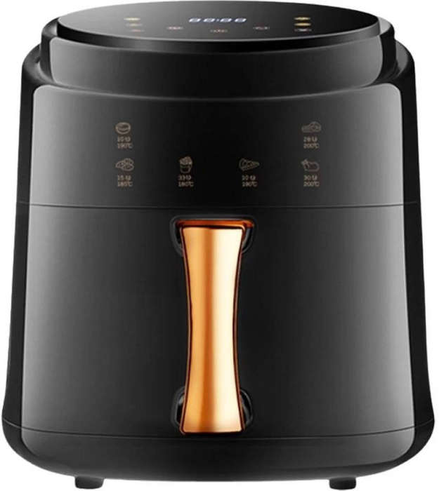 8L AIRFRYER BLACK WITH ROSE GOLD COLOR HANDLE