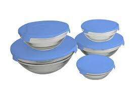 5 PC GLASS BOWL COOKING SETS