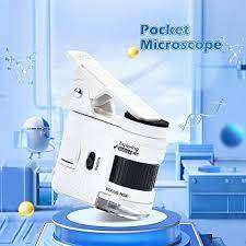 80x Magnification Mini Microscope with Phone Clip