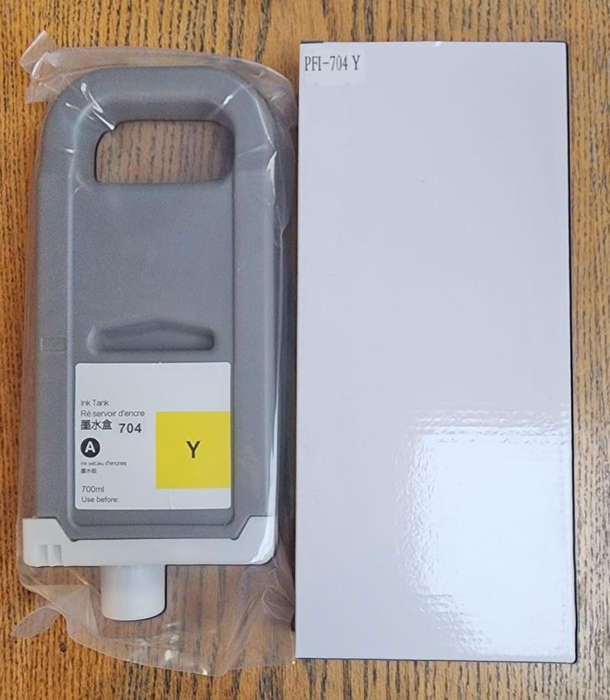 Canon PFI 704 Y (Yellow) 700ml Pigment Cartridge