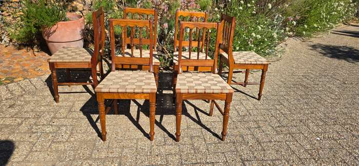 Kiaat dining Chairs in a Safari, Continental style