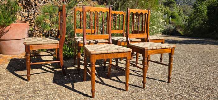 Kiaat dining Chairs in a Safari, Continental style