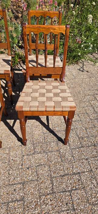 Kiaat dining Chairs in a Safari, Continental style