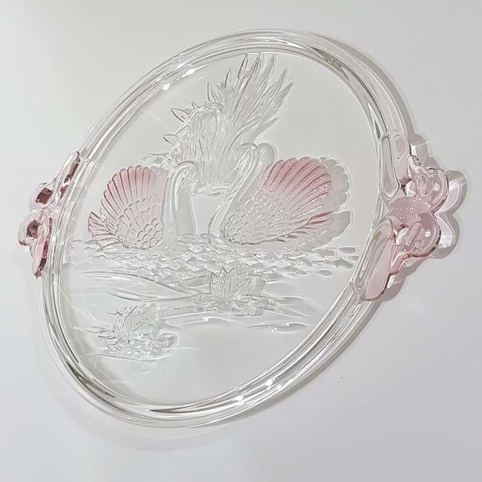 Original Mikasa Walther Crystal Serving Tray / Cake Plate / Platter from Germany