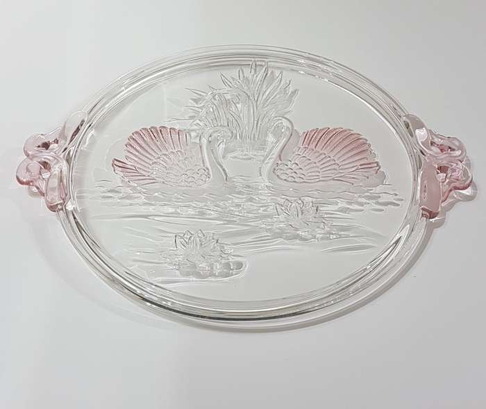 Original Mikasa Walther Crystal Serving Tray / Cake Plate / Platter from Germany