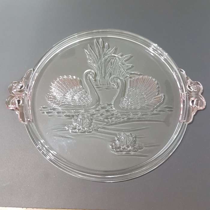 Original Mikasa Walther Crystal Serving Tray / Cake Plate / Platter from Germany