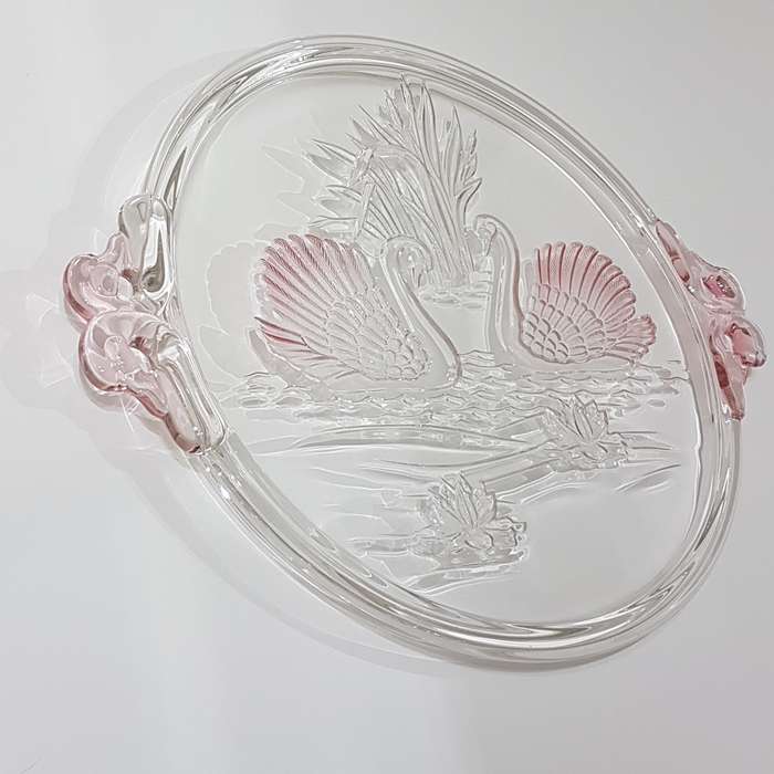 Original Mikasa Walther Crystal Serving Tray / Cake Plate / Platter from Germany