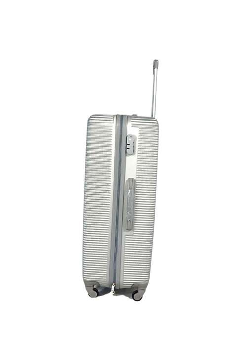 3-Piece Hard Shell Spinner Luggage SetSilverLightweight, Durable, Lockable, 360° Wheels SA Travel