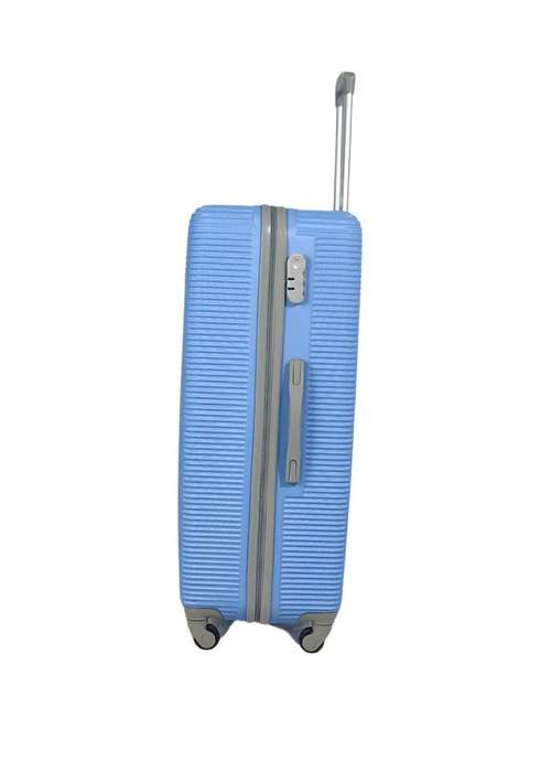 3-Piece Blue Hard Shell Luggage Set with Spinner Wheels & LockLightweight Travel Bags SA