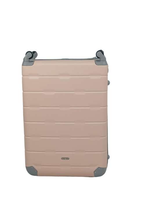 3-Piece Cream HardShell Luggage Set with Spinner Wheels & Locks  Stylish Durable Travel Suitcases