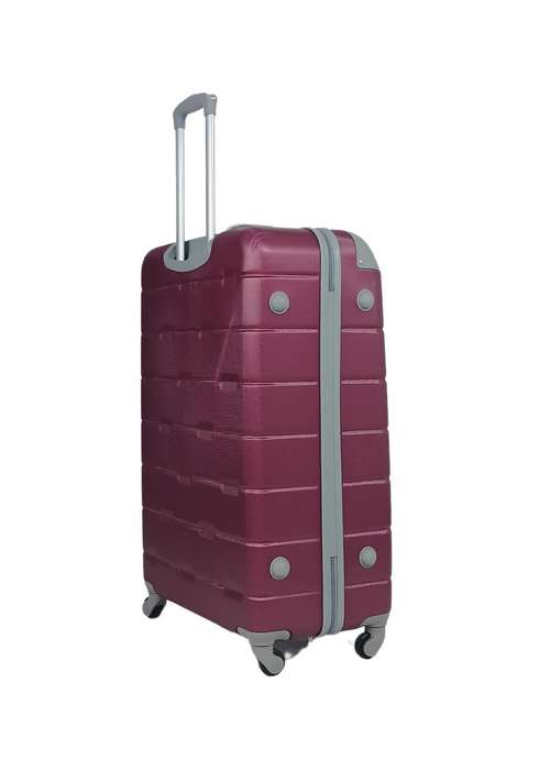 3-Piece Purple Hard Shell Luggage Set with Spinner Wheels & Locks  Durable Travel Cases for SA Trip