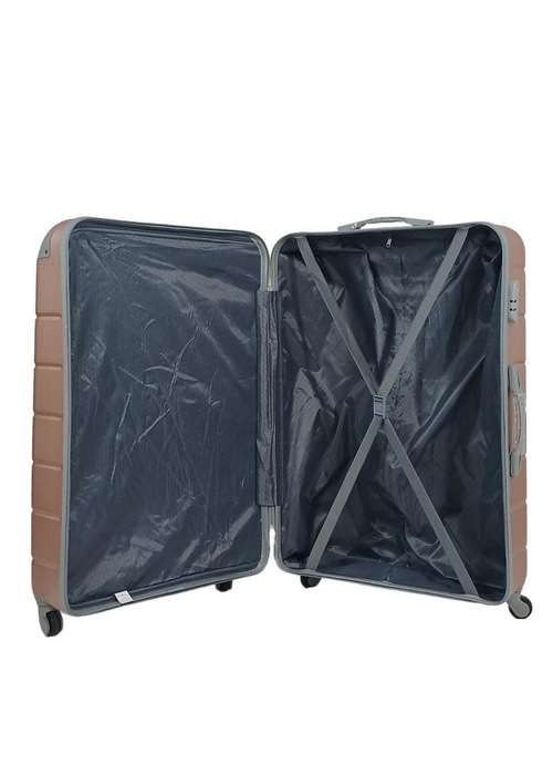 3-Piece Rose Gold Hard Shell Luggage Set with Spinner Wheels & Locks  Stylish Travel Bags South Afr