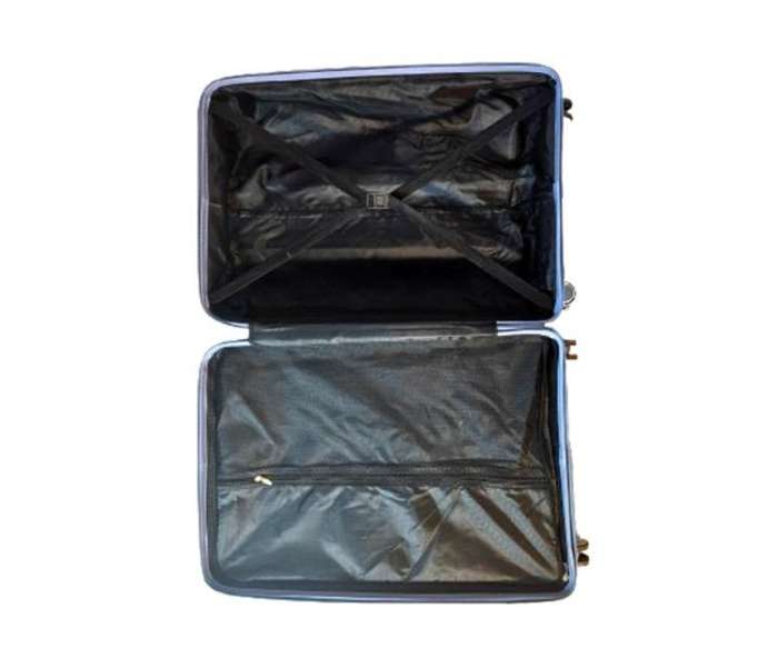 3-Piece Blue Hard Shell Luggage Set with Spinner Wheels &LocksDurable Expandable Travel Suitcase SA