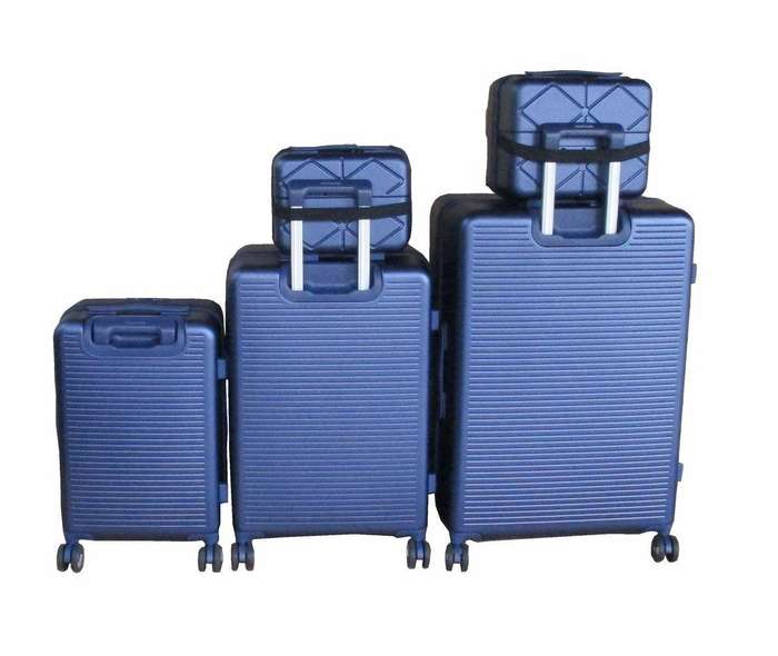 Blue 5-Piece Spinner Luggage Set with TSA Locks, Cosmetic Cases & Organizers  Travel Ready SA