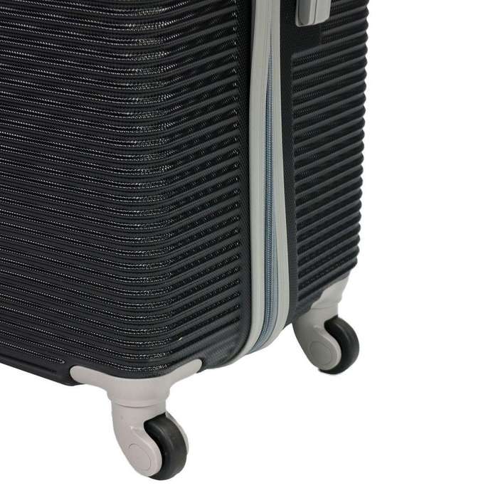 3-Piece Black Hard Shell Luggage Set by MooistarSpinner Wheels, Combo Locks & Durable Travel Design