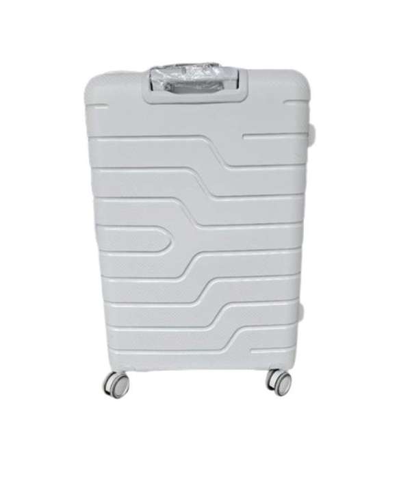 3-Piece Grey Hard Shell Luggage Set with Spinner Wheels & TSA Locks  Expandable Travel Suitcases SA