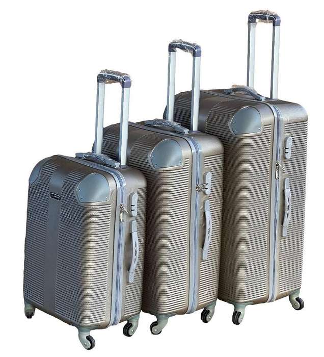 3-Piece Gold HardShell Luggage Set with Spinner Wheels,Built-In Lock & Fast Delivery in South Africa