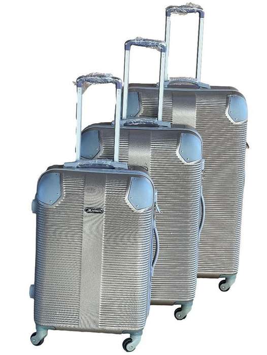 3-Piece Gold HardShell Luggage Set with Spinner Wheels,Built-In Lock & Fast Delivery in South Africa