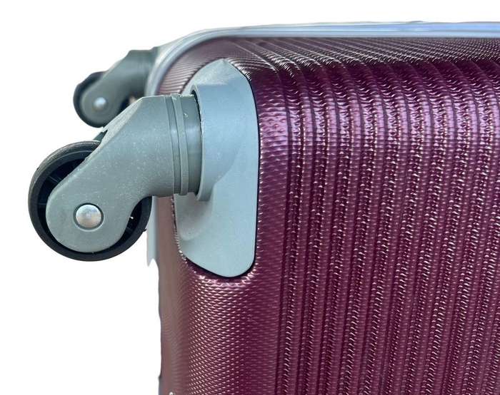 3-Piece Maroon Hard Shell Luggage Set with Spinner Wheels, Built-In Lock & Fast Delivery in SA