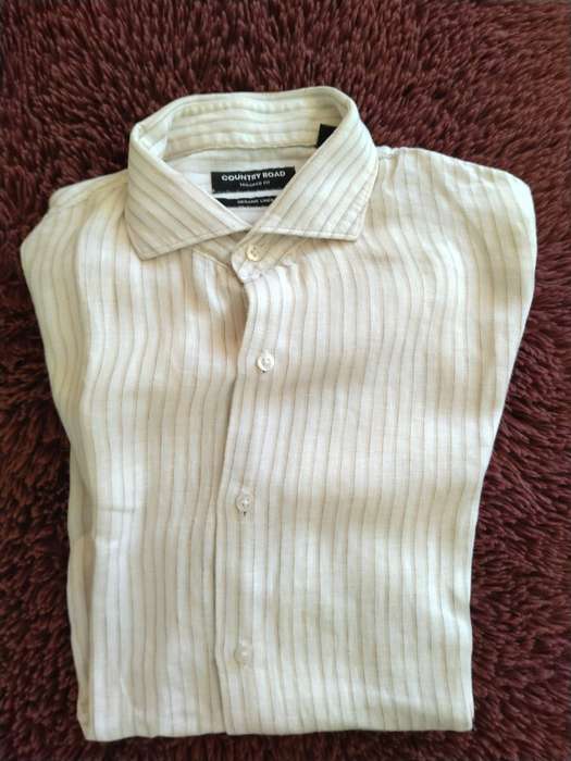 Country Road White Long Sleeved Buttoned Shirt