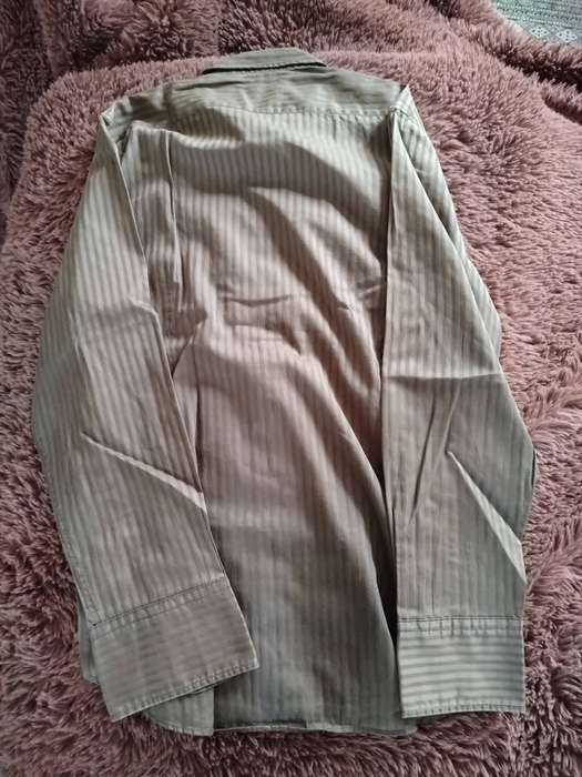 Hugo Boss Dark Brown, Striped, Long Sleeved Buttoned Shirt