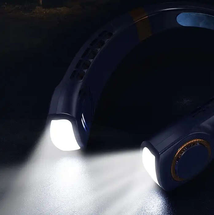 [MARKED DOWN] Neck Fan with Ambient Lighting & LCD Display