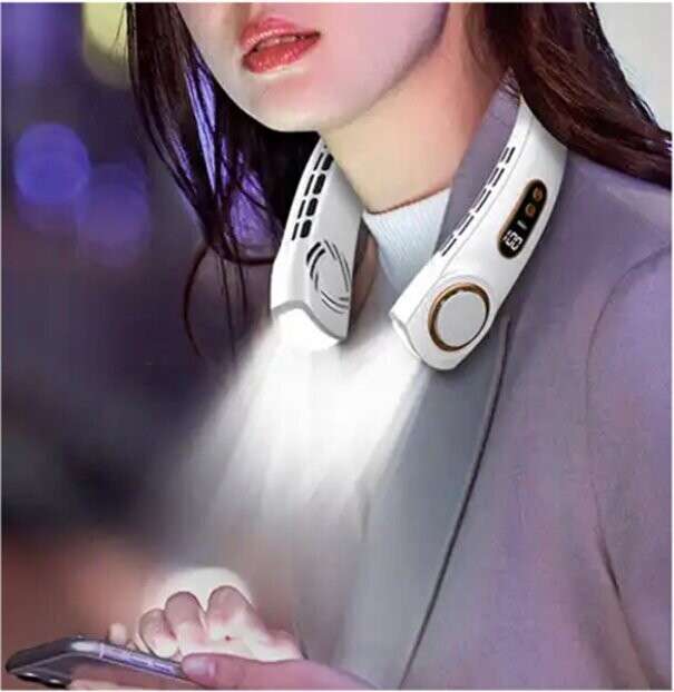 [MARKED DOWN] Neck Fan with Ambient Lighting & LCD Display
