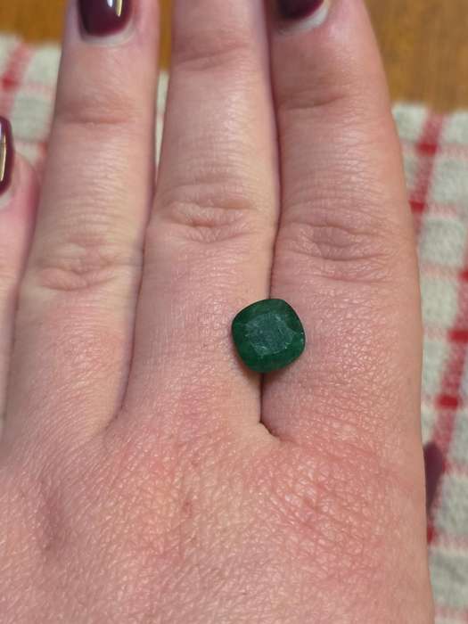 Natural Emerald of 2,5 carat - Round cut origin from Sandawana Zimbabwe
