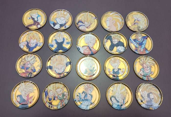 Dragon ball Z gold metal tazos complete collection