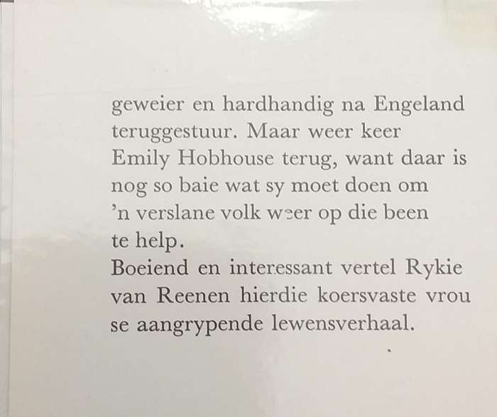 Heldin uit die vreemde - verhaal van Emily Hobhouse - Rykie van Reenen