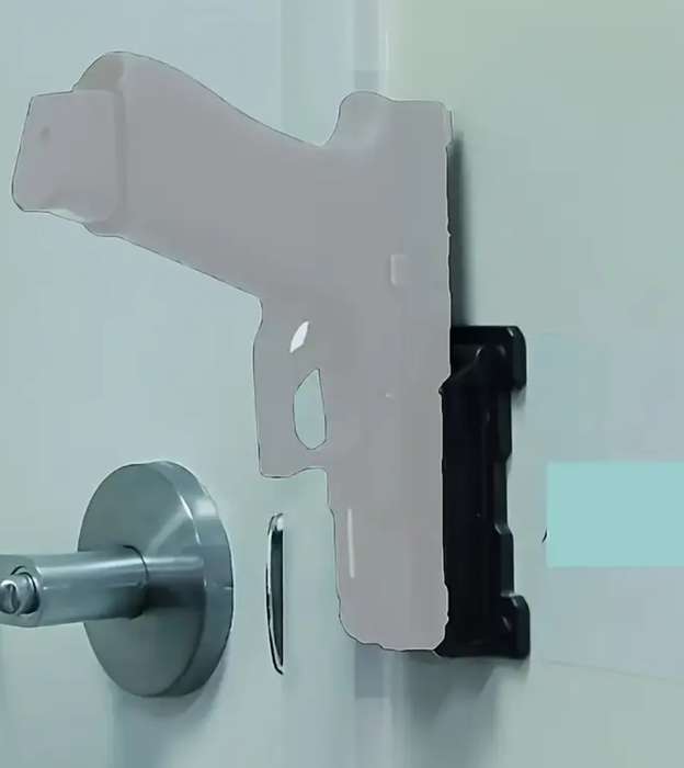 Magnetic quick draw handgun mount for car or truck