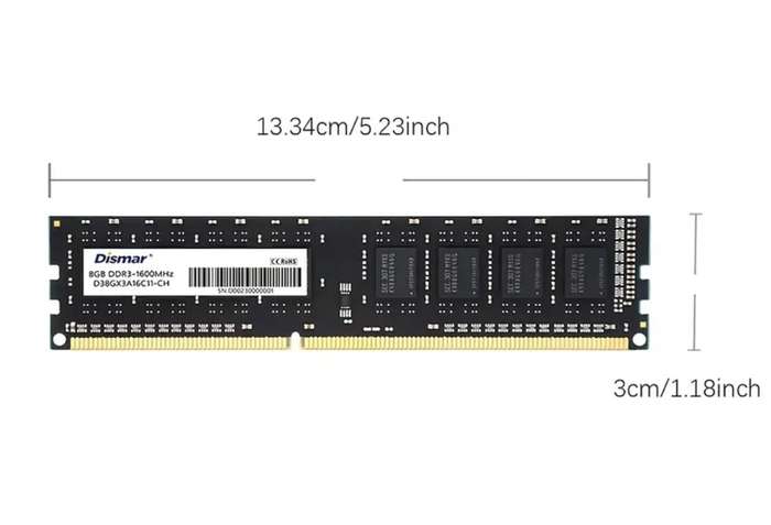 DDR3 8GB RAM x2 Modules (16G 1333MHz)