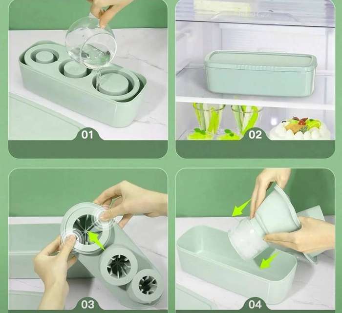 Silicone ice moulds