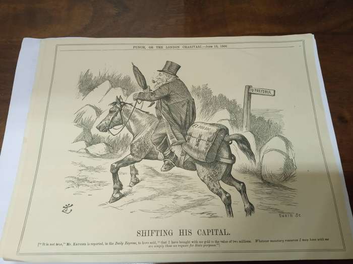 BOER WAR, PAUL KRUGER CARTOONS